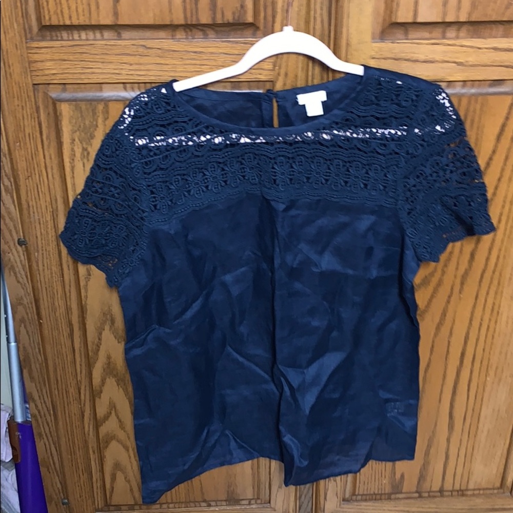 EUC Size 12 linen j.crew top